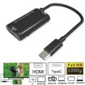 【Sell-Well】 USB-C C to Female Adapter / 1080P HD Audio Video Cable Adapter / USB 3.1 TV HDMI For MHL Android Phone.