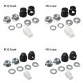 With 12/14mm Shaft Nut Cover Motor Nut Lock Washer/Spacer M12/M14 Lock Nut EBIKES E-bike Hub Motor Axle.