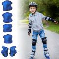 6Pcs/set Running Comfort Biking Skating Thicken Wrist Elbow Protectors Sports Protective Pads Kids Knee Pads. 
