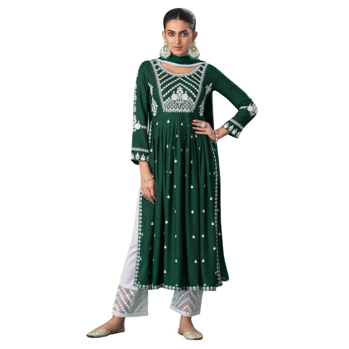 Party Wear Black Women's New Trendy Stylish naira cut dress Design Palazzo