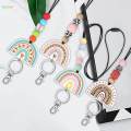 Teacher Lanyards for ID Badges and Keys Keychain Cute Silicone Beaded Lanyard for Doctor Employees Students Women.