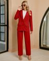 Ladies Elegant Micro Twill Business Outfit Blazer Set. 