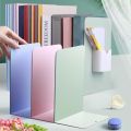 【Big-promotion】 Book Holder L-shaped Desk Bookends Durable Display Book Stand Simple Book Support Rack Magazine. 