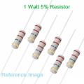 25Pcs- 1Watt 10 Ohm Resistor 1W 10 Ohm Metal Film Resistor 10 Ohm 1 Watt Metal Oxide Film Resistor Axial Leads 10 Ohm ±5% Tolerance 2 Pin Leads. 