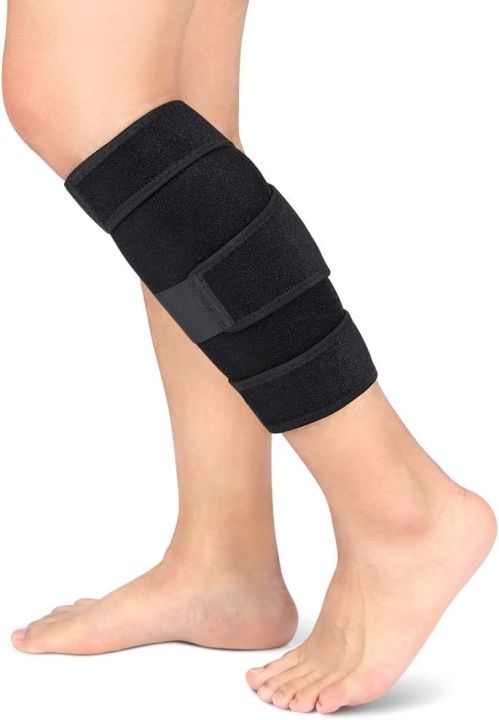 Calf%20Brace%20Adjustable%20Shin%20Splint%20Support%20Sleeve%20Leg%20Compression%20Wrap%20for%20Pulled%20Calf%20Muscle%20Pain%20Strain%20Injury,%20Swelling,%20Fits%20Men%20and%20Women%20-%20Image%204