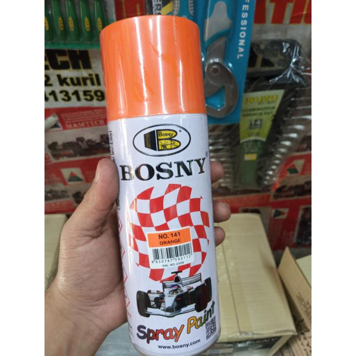 Bosny spray paint 'ORANG Color' NO 141, 400ML / Good quality spray paint BOSNY BRAND same as picture