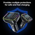 Car Bluetooth FM Transmitter Dual USB Car Charger Fast Charging Type C Car Phone Charger U Disk Play Mp3 Player Handsfree Call. 