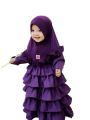 Irani Style Baby Borka- Dubai Charry Georgette Kapor - readymade Hijab Set- for Muslim Baby.