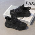 【Unbeatable Prices】 black shoes kid school sneakers shoes running shoes boy and girl children casual shoes boy kasut sukan. 