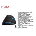 F-36 2.4G Bluetooth-compatible Mice 2400 DPI 8 Buttons Ergonomic Vertical Mouse for Computer Laptop Desktop Accessories. 