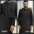 Rig Master Black Premium cotton Panjabi for Men.