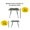 Folding Camping Table Legs Metal Foldable Table Legs Adjustable Height Workbench Legs DIY Camping Equipment Outdoor Travel. 