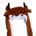 Ear Moving Jumping Hat Costume Dress up Cosplay for Christmas Easter Party Deer. 