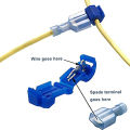 T-Shaped Wire Connector, Self-Peeling Quick-Splicing Wire Terminal. 