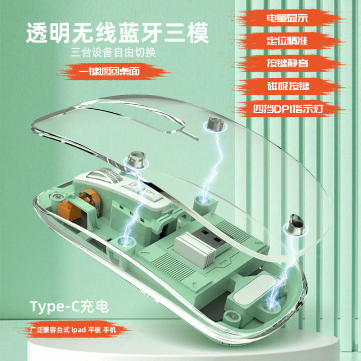 WM30%20Transparent%20Crystal%202.4G%20+%20Bluetooth%20Magnetic%20Wireless%20Mouse%20In%20Bangladesh%20-%20Image%204