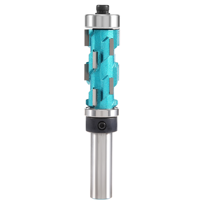 Woodworking Double Bearing Spiral Trimming Knife Router Bit 12x43mm ...