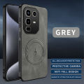 lthmy for Infinix Note 50 Pro Supports Magnetic Wireless Charging Casing Retro Leather Phone Case Protection Shockproof Soft Bumper Cases Back Cover.