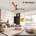 Atomberg Renesa+ 1400MM / 56 INCH 32W BLDC motor Energy Saving Ceiling Fan Remote Control (Golden Oakwood) India.