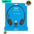 Logitech H340 Wired Headset, Stereo Headphones with Noise-Cancelling Microphone, USB, PC/Mac/Laptop - Black.