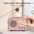 Mini Retro Bluetooth Speaker Cute Speaker with FM Radio Portable Wireless Speaker with TWS Music Player Hifi Stereo TF USB. 