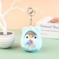 1Pc 10cm Plush Keychain Cute Expression Cross-dressing Penguin Doll Plush Toy Stuffed Doll Plush Pendant Toy Girl Gifts. 