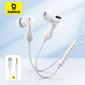 Baseus Encok CZ20/HZ20 Wired Earphone Type-C/3.5mm Jack Hi-Res Audio with Mic Wired Headset For Laptop Computer Tablet Cellphone. 