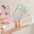 Soft Wavy Lines Phone Case For iphone 15 11 12 13 14 Pro Max XS MaxCandy Bumper Transparent Cases Cover. 