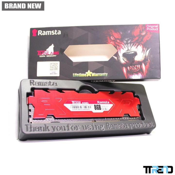 Ramsta DDR4 8GB 2666MHz DESKTOP Heatsink RAM With 03 Year Warranty