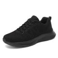Cross-border plus size women's shoes fly woven mesh outdoor sports shoes for students casual and versatile running shoes for women are light and breathable.