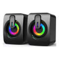 Computer audio, laptop, home wired Bluetooth small desktop USB mini speaker, subwoofer. 