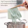 1 Pair Latex Gloves anti-Scratch Housework Cleaning Gloves Non-slip Dish Washing Clothes Kitchen Laundry Rubber Cleaning gloves.