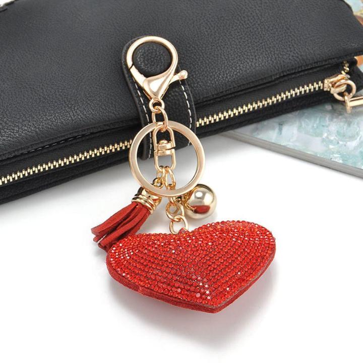 Heart%20Keychain%20Decorative%2014.5cm%20Heart-Shaped%20Keyring%20Pendant%20Alloy%20Sparkling%20%20Keychain%20for%20Accessorizing%20Personalization%20Women's%20Accessory%20Valentine's%20Gift%20Bag%20Decoration%20-%20Image%206