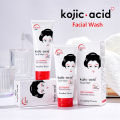 Kojic Acid Facial Cleanses Deep Cleansing Skin Care Korean Wash Face With Foam Moisturizing Fix Dark Spots Brighten Skin 100g. 