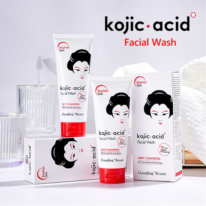 Kojic%20Acid%20Facial%20Cleanses%C2%A0Deep%20Cleansing%20Skin%20Care%C2%A0Korean%20Wash%20Face%20With%20Foam%C2%A0Moisturizing%20Fix%20Dark%20Spots%20Brighten%20Skin%20100g%20-%20Image%202