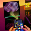 JDXHLAU DIY RGB Smart LED Pixel Panel Lamp 32x 32 USB Graffiti Bluetooth App Control for Home Room Decor Text Screen Car Display. 