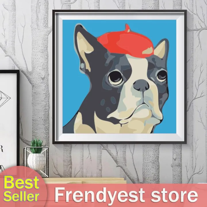 FY%20DIY%20Oil%20Painting%20Kit%20by%20Numbers%20Animals%20Hand%20Painted%20Drawing%20Home%20Decor%20-%20Image%208