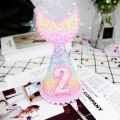 1Pcs 1/2/3 Birthday Hat Caps For Kids Glitter Mermaid Cone Hat 1st Birthday Hat Newborn Baby Shower Birthday Party Decoration. 