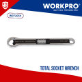 Workpro Total Socket Wrench 19/32 in. - 1-1/16 in. / 3/16 in. - 19/32 in. Drop Forged Chrome Vanadium Steel Total Socket.