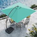 Rectangular Offset Umbrella, Heavy Duty Cantilever Hanging Umbrella, Easy Tilt, All-Weather Canopy, Patio Umbrellas. 