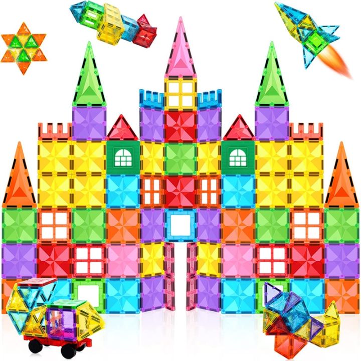 Magnetic Tiles Building Blocks Magnet Toys for Kids Educational Toys 3D Magnet Puzzles Stacking Blocks for Children Boys Gifts