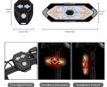 Remote Control Cycle Indicator Signal, Rear Red Light LED Rechargeable USB Bicycle Tail Light, Wireless Remote Control Red Light With Sound.