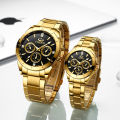 New CHENXI Luxury Golden Dial Mens Watches Fashion Quartz Watch Men Stainless Steel Waterproof Business Clock Man Wrist Watches. 