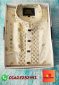 Cream Embroidered Panjabi.