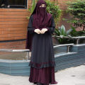 New Attractive Stylish Abaya Borkha Hijab Niqab Full Set, Dubai Charry Fabric For Muslim Women, Borkha. 