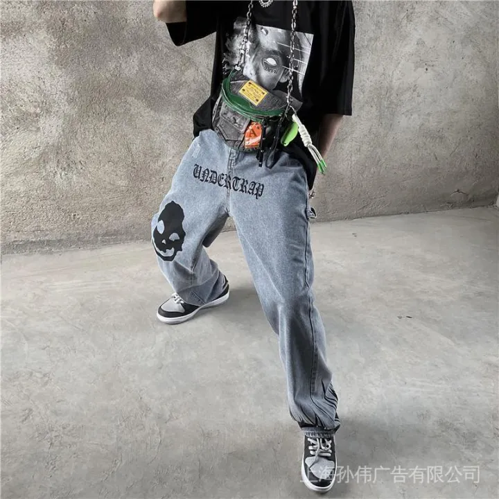 GOF%20Cactus%20Printed%20Jeans%20Men's%20Fashion%20Brand%20Loose%20Straight%20Wide-Leg%20Pants%20Street%20Hip-Hop%20Fashion%20Light%20Color%20ins%20-%20Image%203