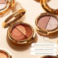 2 Colors Eye Shadow Palette Matte Glitter Pearlescent Matte Orange Gold Glitter Pumpkin Portable Small Plate Beauty Makeup Abandon Abandon.