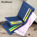 Menbense Classic Men's matte short capacious fashionable retro wallet for men. 