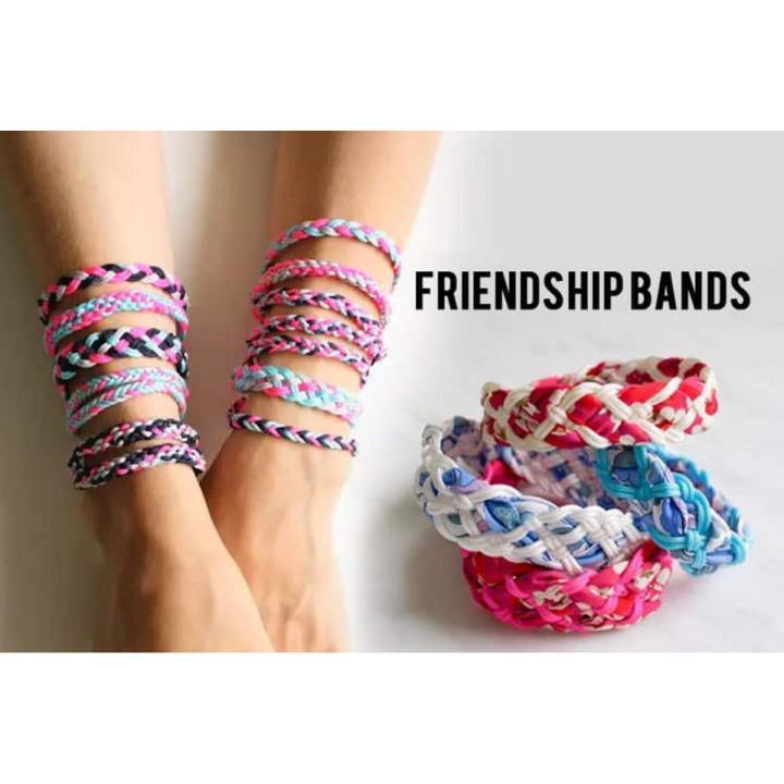 Rope Elastic Bracelet for Boy Girl Mix Color Braiding Adjustable Couples Friendship Bracelet