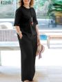Women Outfits Fashion Matching Sets Summer Causal Blouse & Wide Leg Pants Solid Loose Tracksuits Oversize Pantsuits. 