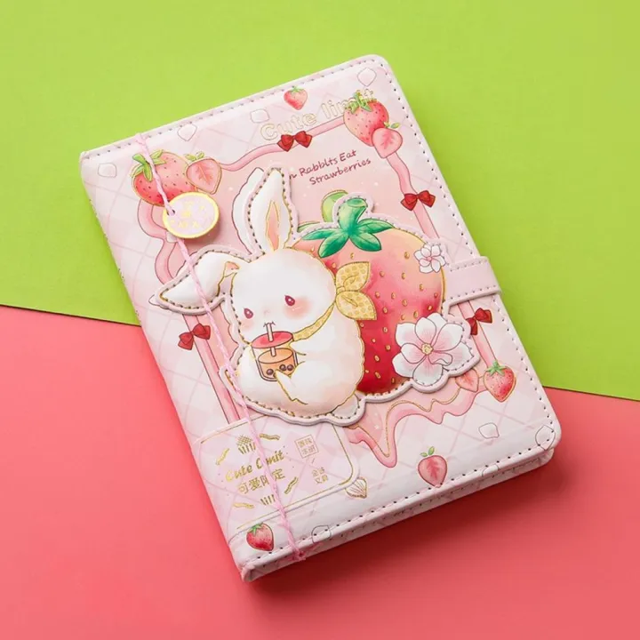 Cute%20Magnetic%20Button%20Notebook%20Color%20Pages%20Illustration%20Student%20Planner%20Agenda%20Notepad%20Girl%20Diary%20Book%20-%20Image%203